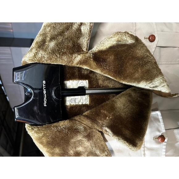 Vintage London Fog Storm Coat Shearling Collar L - Picture 2 of 5